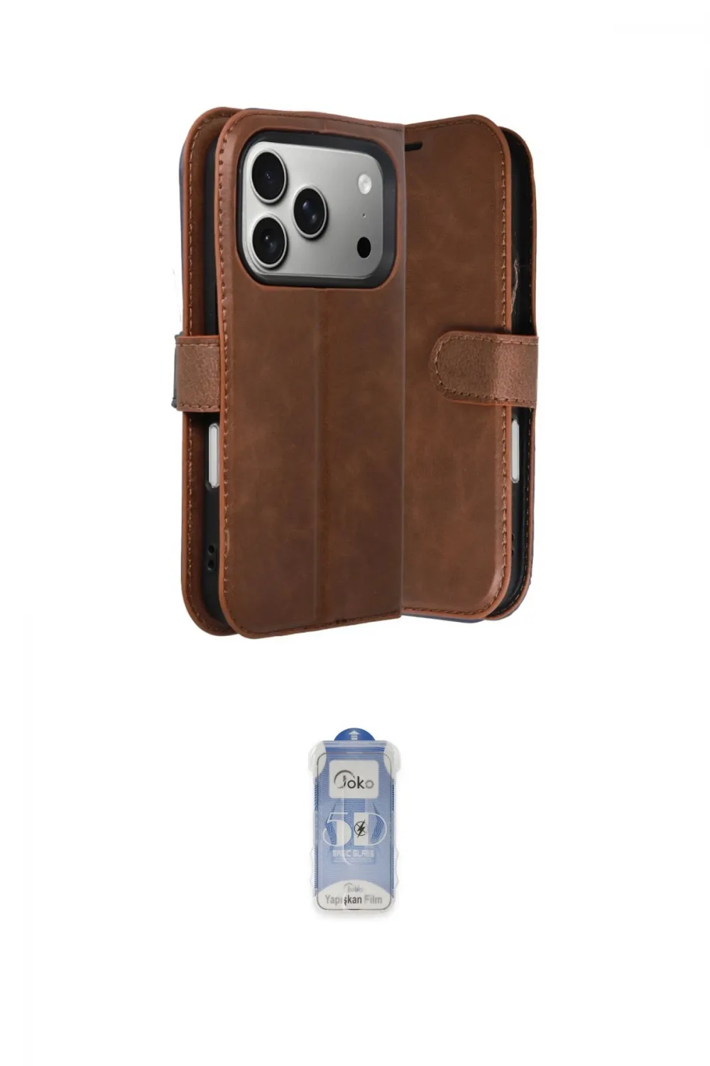 ieg™ iPhone 17 Pro Max Kılıf Siluet Işık Serisi - Siyah Joko Magic 5D Cam