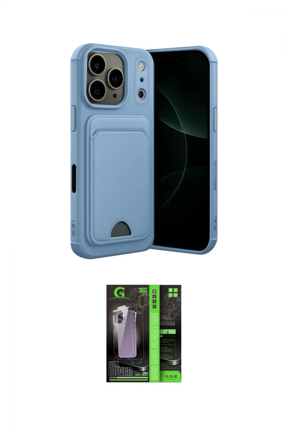 ieg™ iPhone 17 Pro Max Kılıf Vadi Çizgi Prime - Siyah 360 Mat Full Body Arka Koruyucu