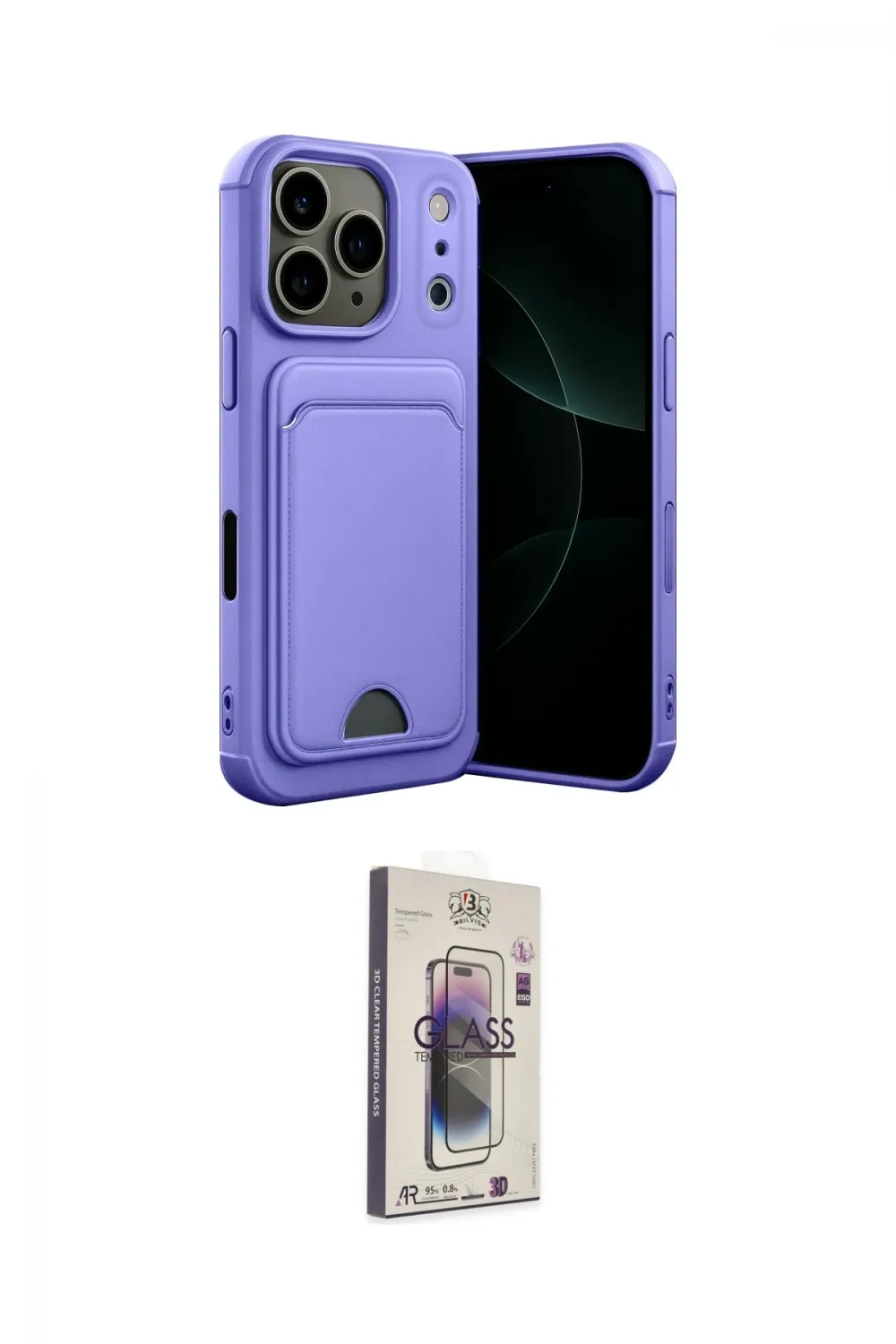 ieg™ iPhone 17 Pro Max Kılıf Vadi Çizgi Prime - Siyah Bilvis 3D Cam Ekran Koruyucu