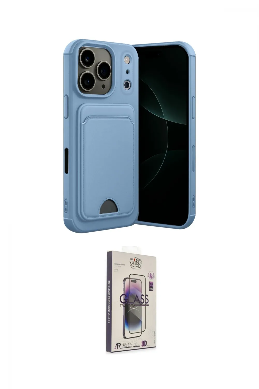 ieg™ iPhone 17 Pro Max Kılıf Vadi Çizgi Prime - Siyah Bilvis 3D Cam Ekran Koruyucu