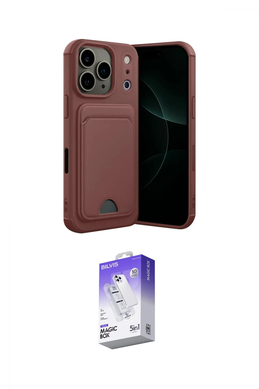 ieg™ iPhone 17 Pro Max Kılıf Vadi Çizgi Prime - Siyah Bilvis 5in1 3D Magic Cam Ekran Koruyucu