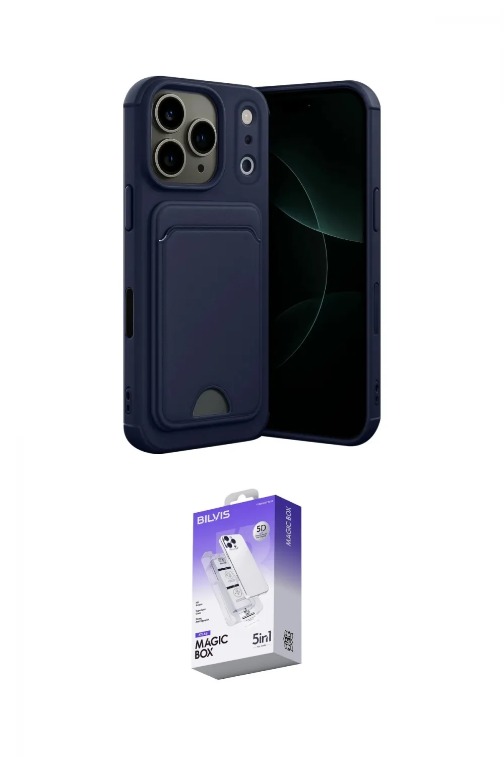 ieg™ iPhone 17 Pro Max Kılıf Vadi Çizgi Prime - Siyah Bilvis 5in1 3D Magic Cam Ekran Koruyucu