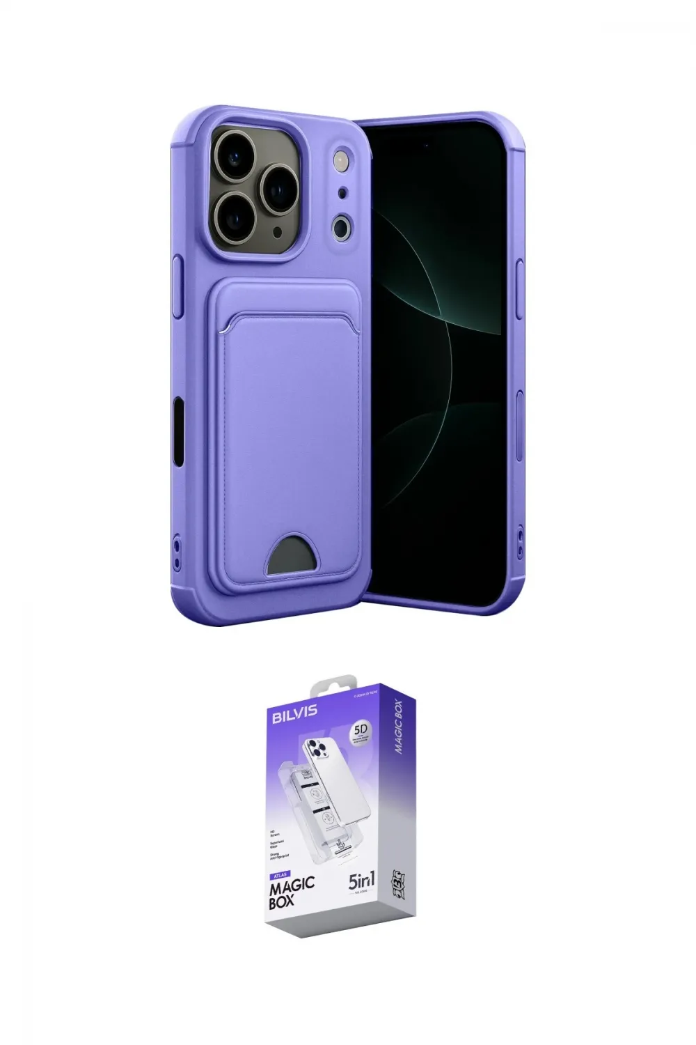ieg™ iPhone 17 Pro Max Kılıf Vadi Çizgi Prime - Siyah Bilvis 5in1 3D Magic Cam Ekran Koruyucu