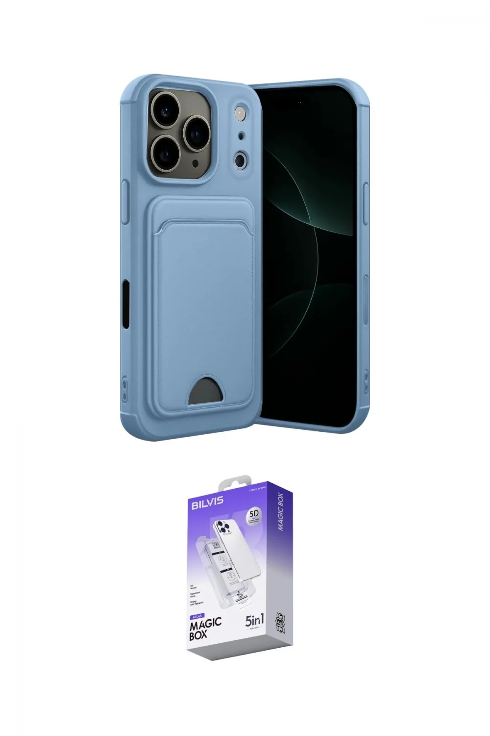 ieg™ iPhone 17 Pro Max Kılıf Vadi Çizgi Prime - Siyah Bilvis 5in1 3D Magic Cam Ekran Koruyucu