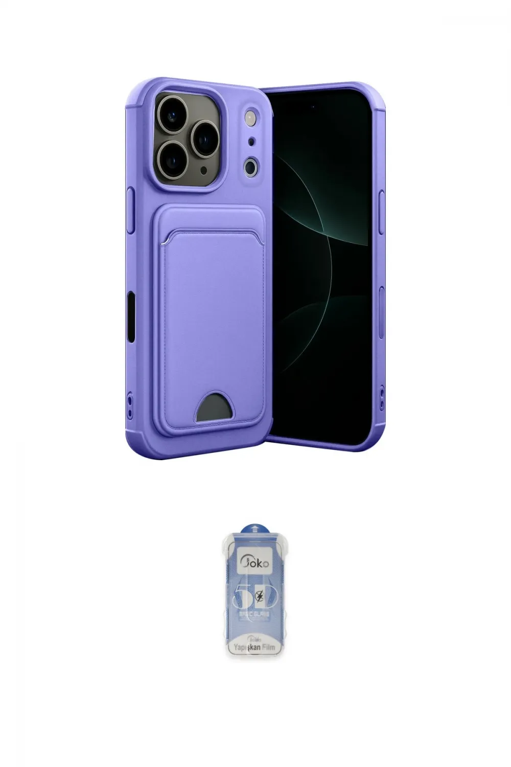 ieg™ iPhone 17 Pro Max Kılıf Vadi Çizgi Prime - Siyah Joko Magic 5D Cam