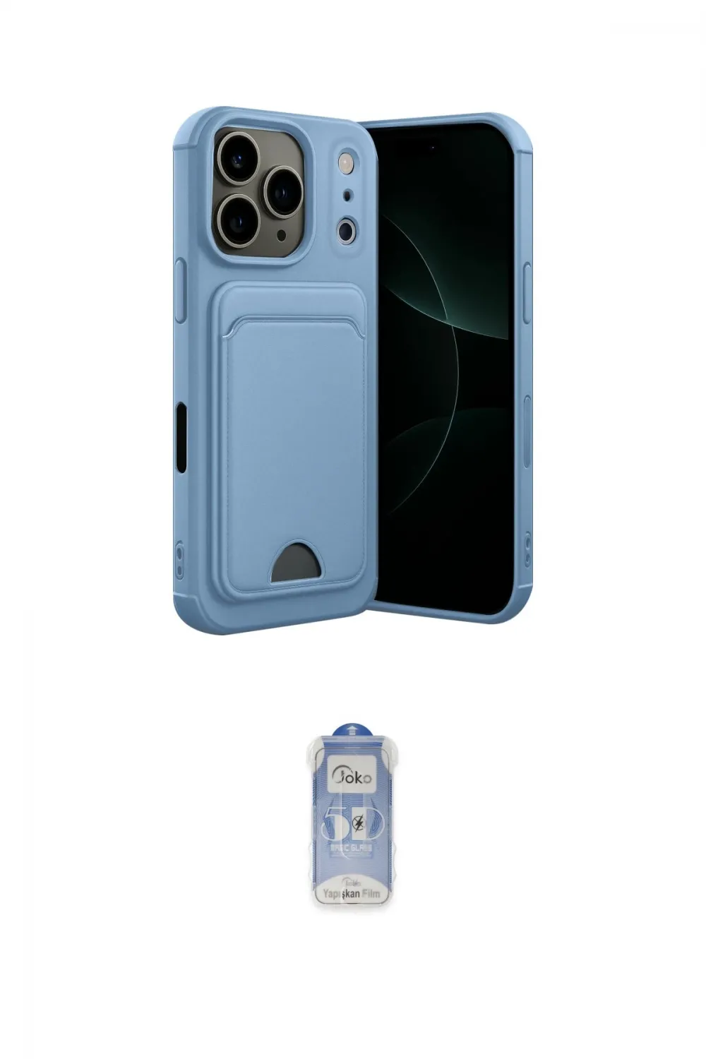 ieg™ iPhone 17 Pro Max Kılıf Vadi Çizgi Prime - Siyah Joko Magic 5D Cam