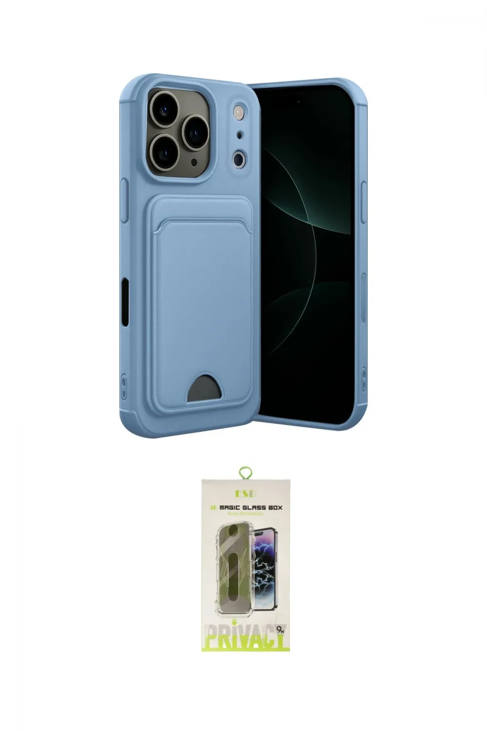ieg™ iPhone 17 Pro Max Kılıf Vadi Çizgi Prime - Siyah Joko Magic 5D Hayalet Cam
