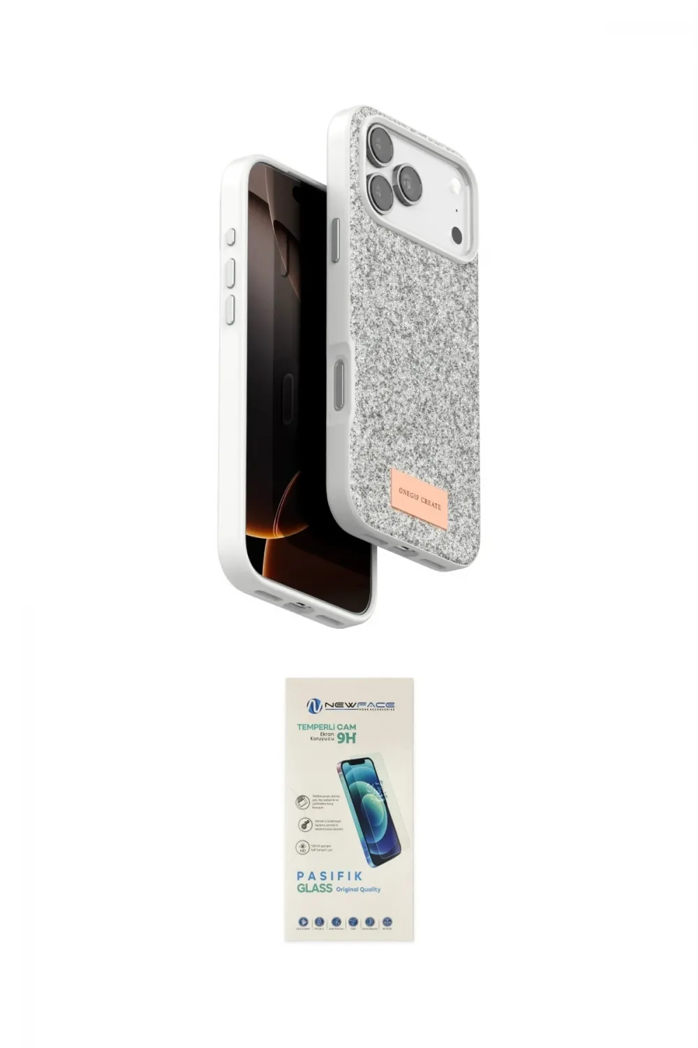 ieg™ iPhone 17 Pro Max Kılıf Vadi Klasik Serisi - Şeffaf Pasifik Cam Ekran Koruyucu