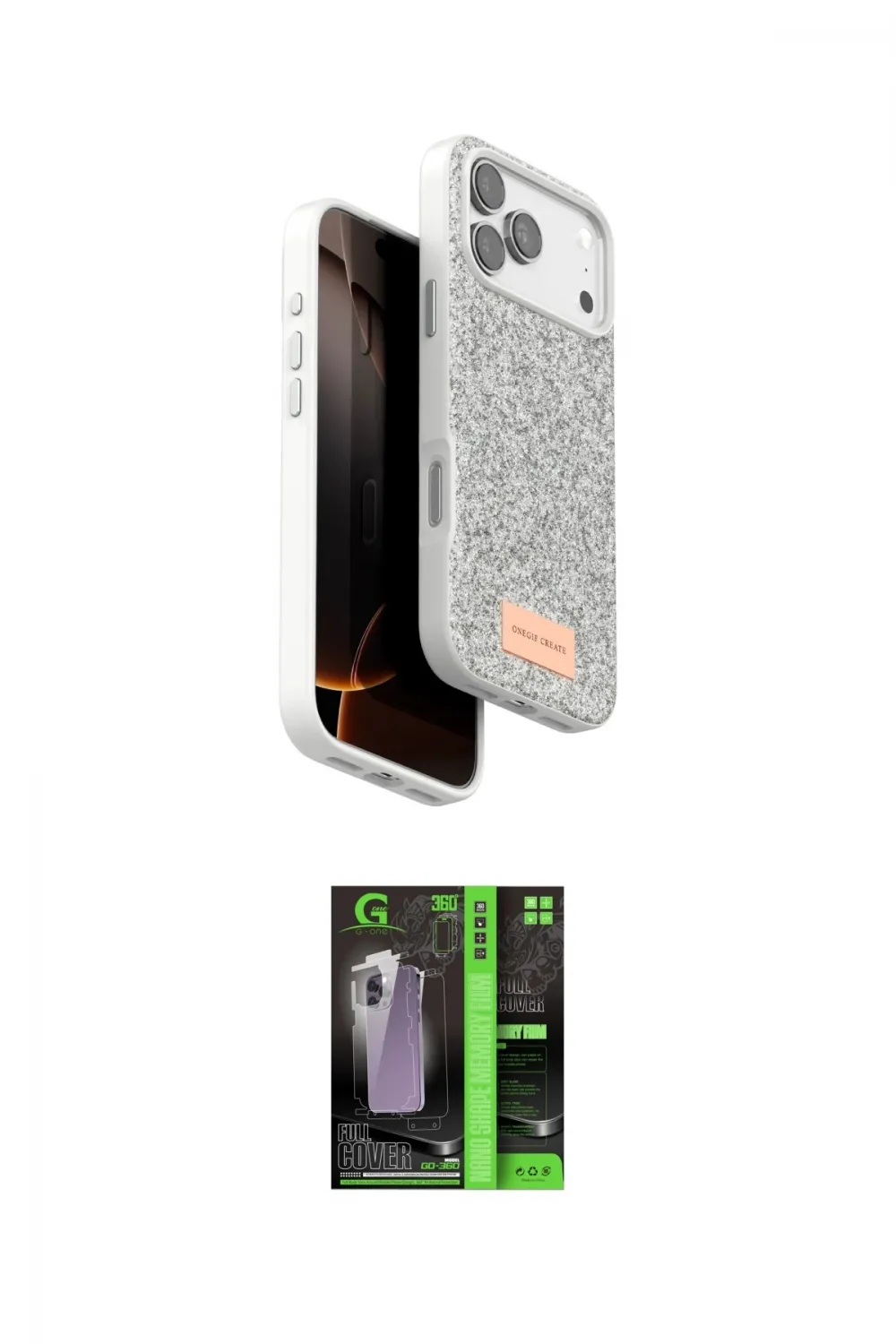 ieg™ iPhone 17 Pro Max Kılıf Vadi Klasik Serisi - Siyah 360 Mat Full Body Arka Koruyucu