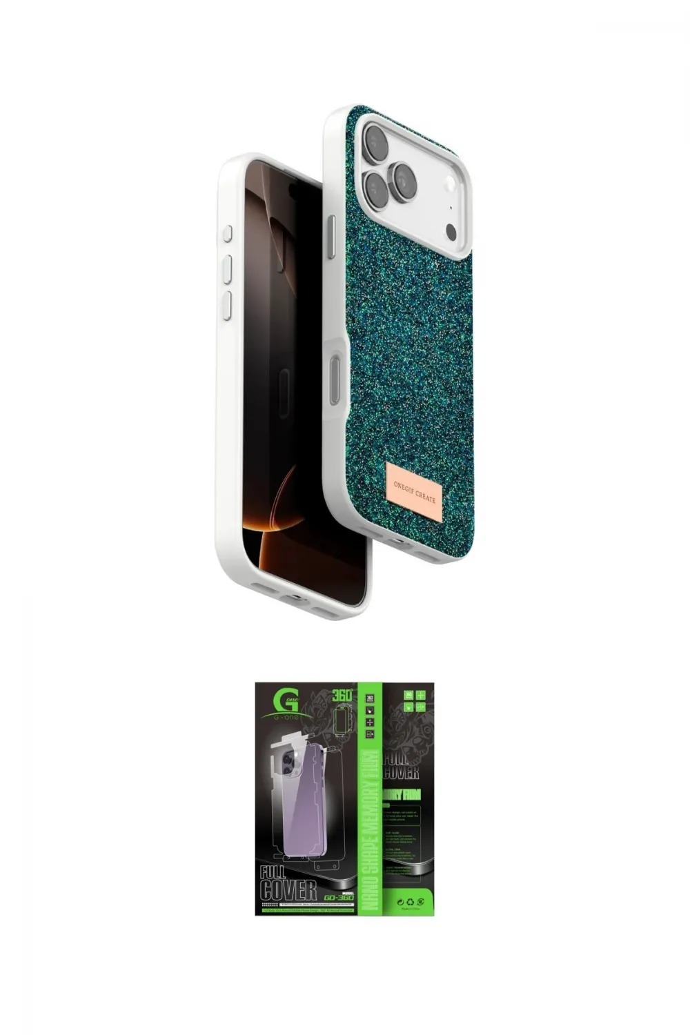 ieg™ iPhone 17 Pro Max Kılıf Vadi Klasik Serisi - Siyah 360 Mat Full Body Arka Koruyucu