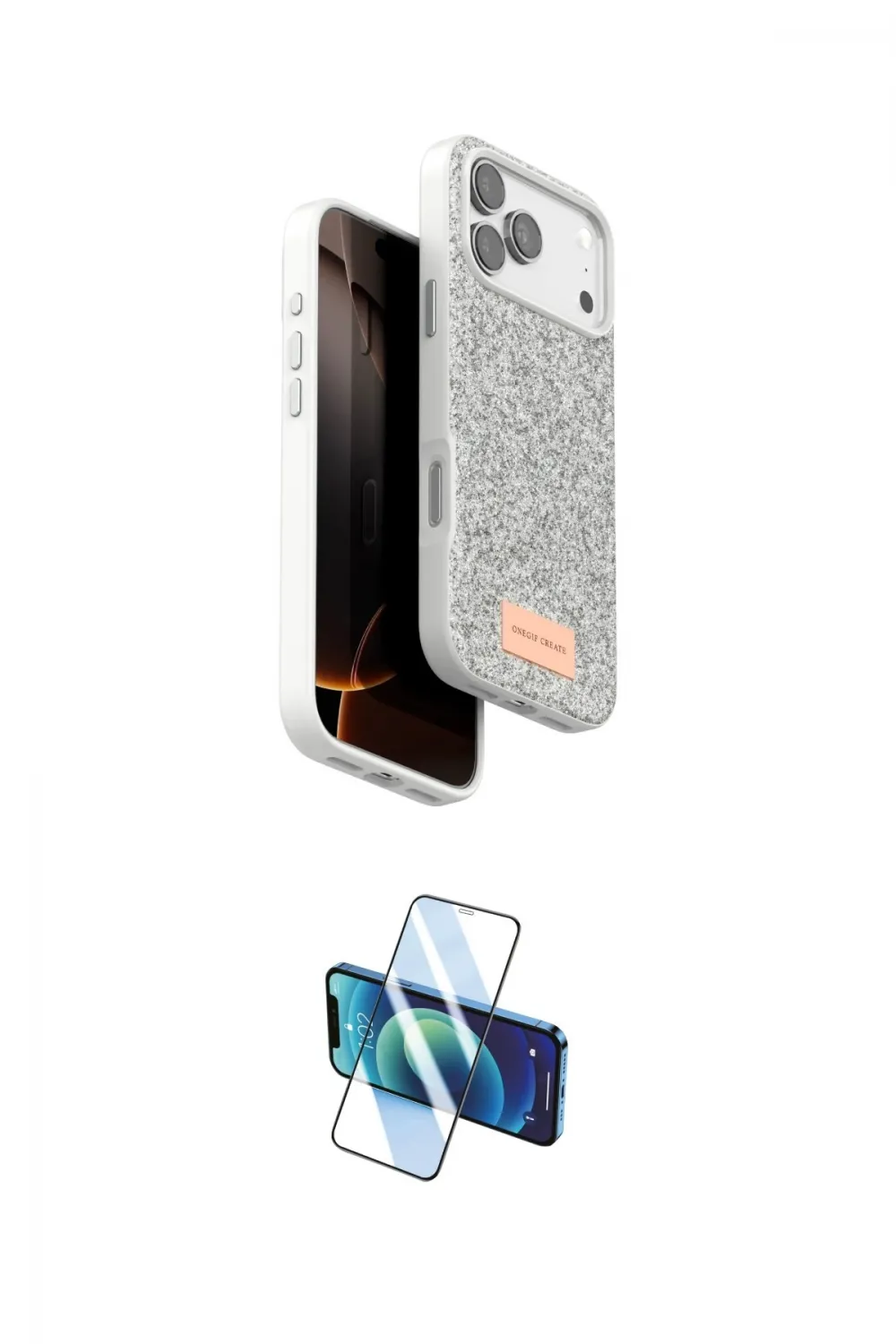 ieg™ iPhone 17 Pro Max Kılıf Vadi Klasik Serisi - Siyah 3D Antistatik Cam Ekran Koruyucu