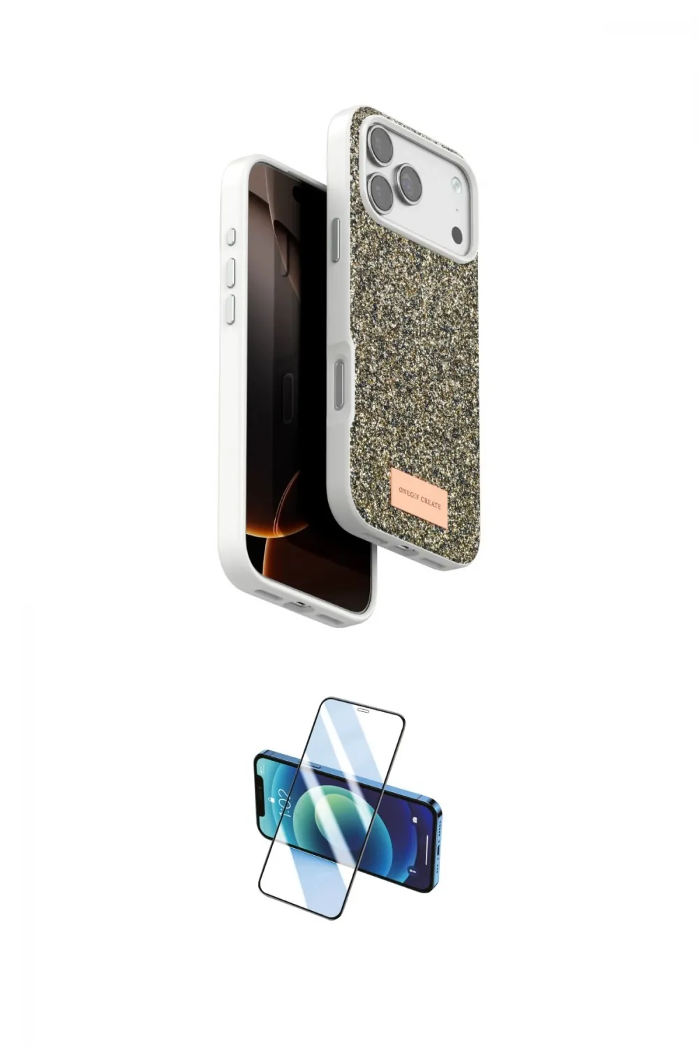 ieg™ iPhone 17 Pro Max Kılıf Vadi Klasik Serisi - Siyah 3D Antistatik Cam Ekran Koruyucu