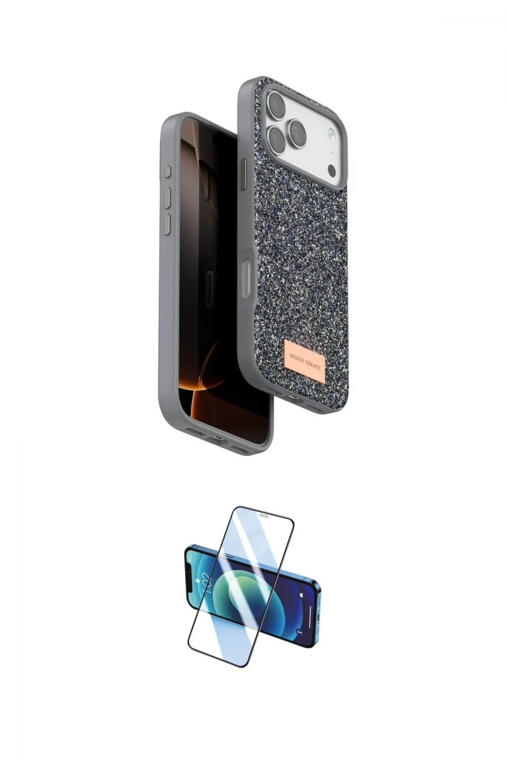 ieg™ iPhone 17 Pro Max Kılıf Vadi Klasik Serisi - Siyah 3D Antistatik Cam Ekran Koruyucu