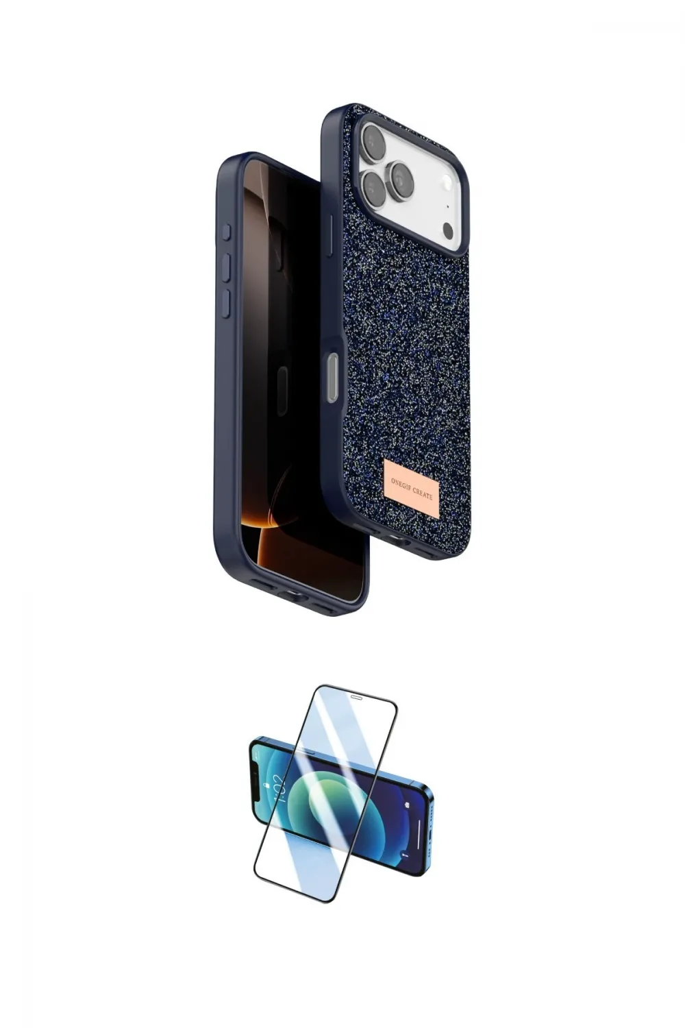 ieg™ iPhone 17 Pro Max Kılıf Vadi Klasik Serisi - Siyah 3D Antistatik Cam Ekran Koruyucu