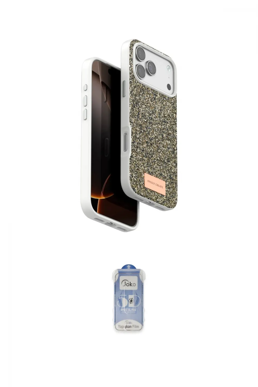 ieg™ iPhone 17 Pro Max Kılıf Vadi Klasik Serisi - Siyah Joko Magic 5D Cam