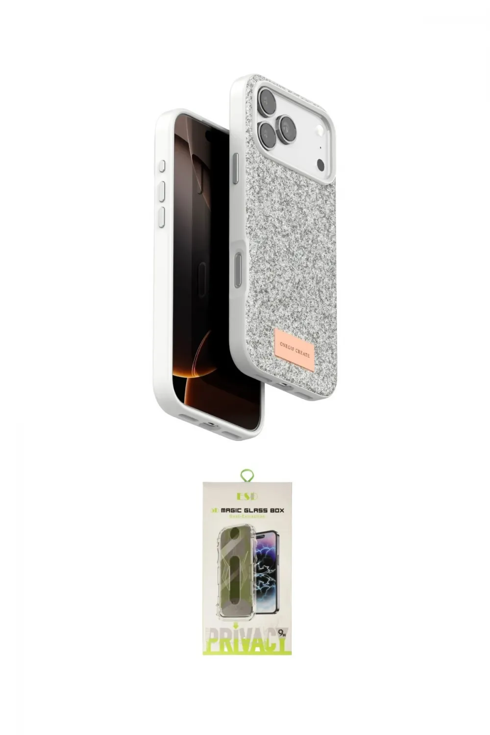ieg™ iPhone 17 Pro Max Kılıf Vadi Klasik Serisi - Siyah Joko Magic 5D Hayalet Cam