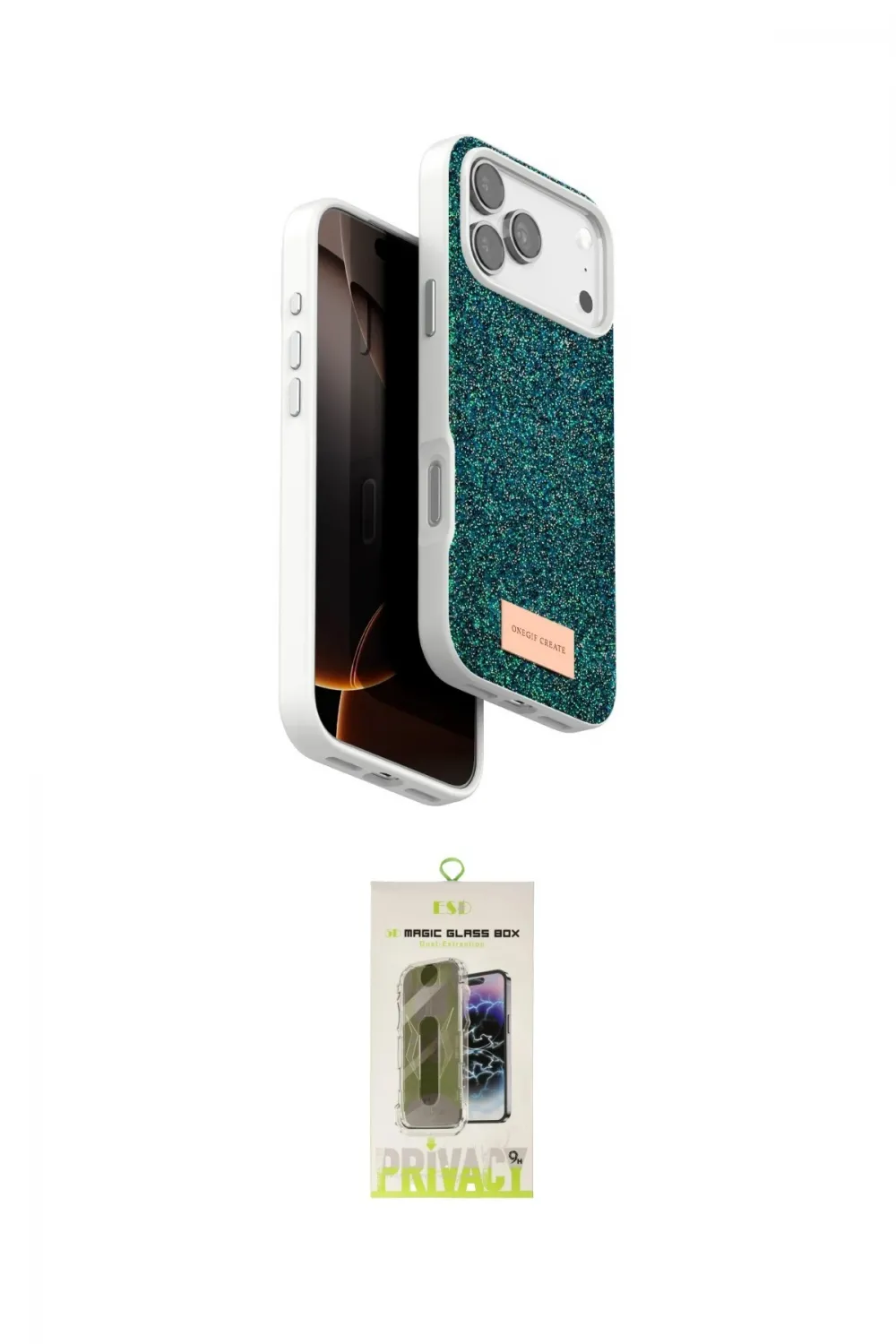 ieg™ iPhone 17 Pro Max Kılıf Vadi Klasik Serisi - Siyah Joko Magic 5D Hayalet Cam