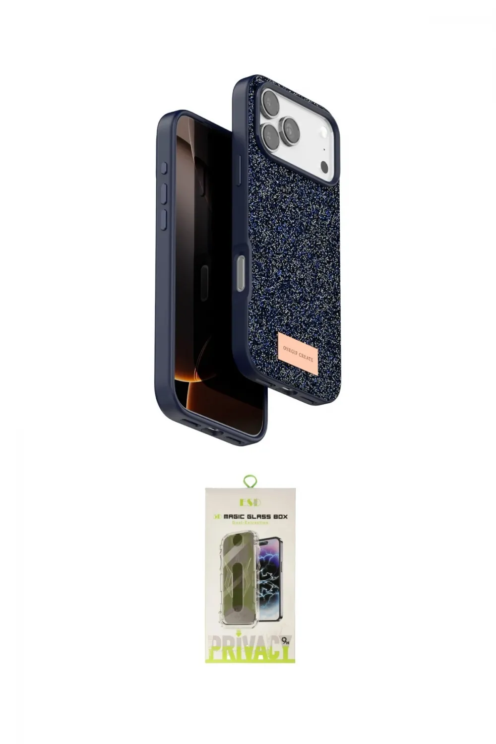 ieg™ iPhone 17 Pro Max Kılıf Vadi Klasik Serisi - Siyah Joko Magic 5D Hayalet Cam