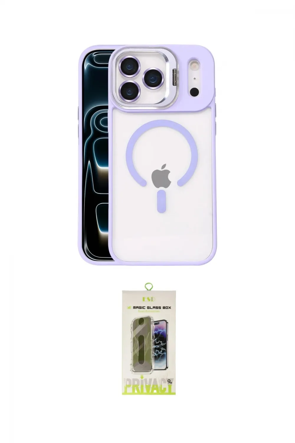 ieg™ iPhone 17 Pro Max Kılıf Yadigar Asil Koleksiyonu - Siyah Joko Magic 5D Hayalet Cam