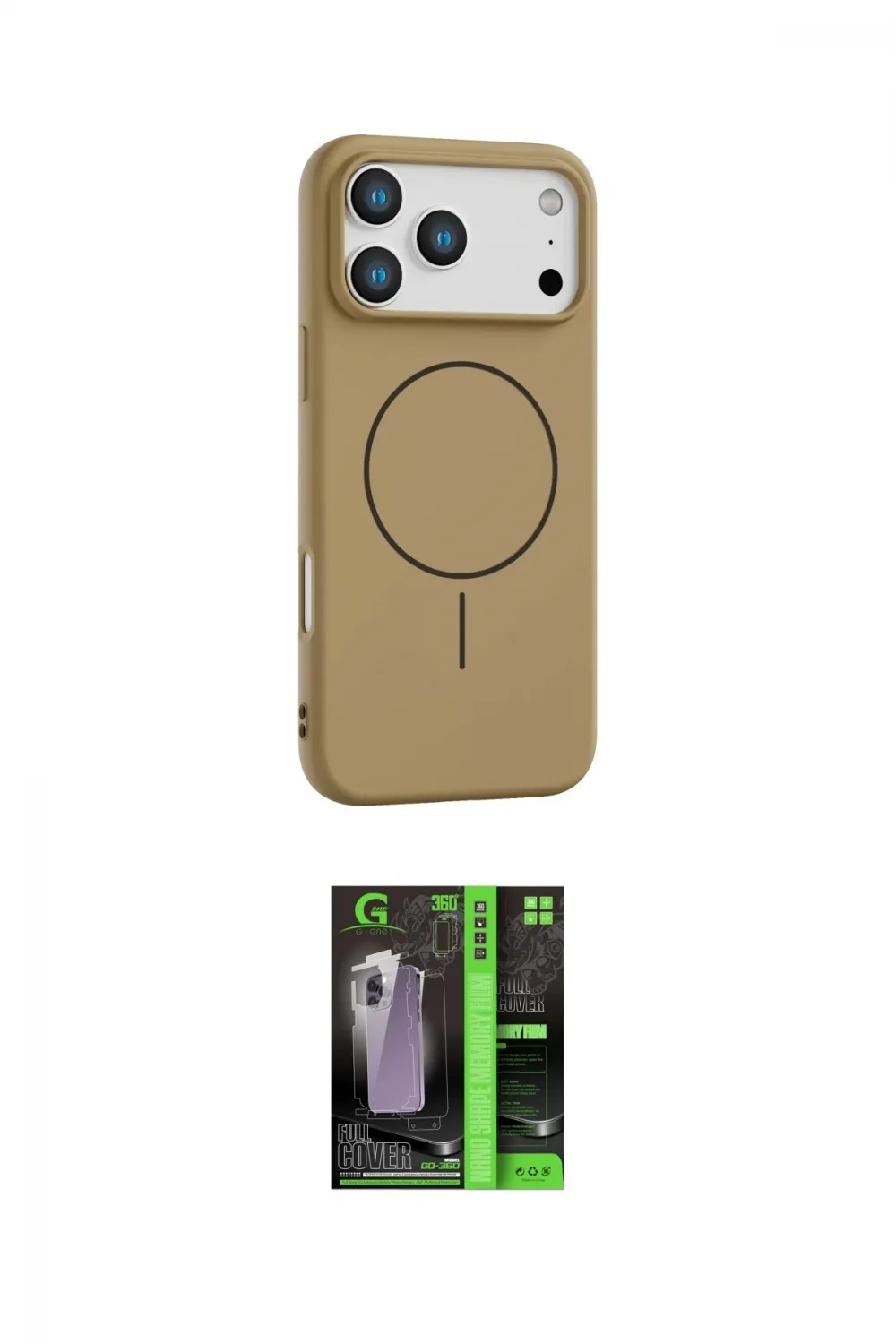 ieg™ iPhone 17 Pro Max Kılıf Yankı Form Serisi - Siyah 360 Mat Full Body Arka Koruyucu