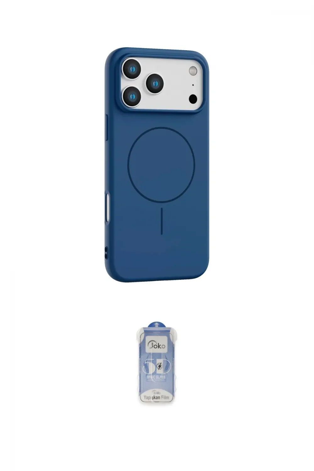 ieg™ iPhone 17 Pro Max Kılıf Yankı Form Serisi - Siyah Joko Magic 5D Cam