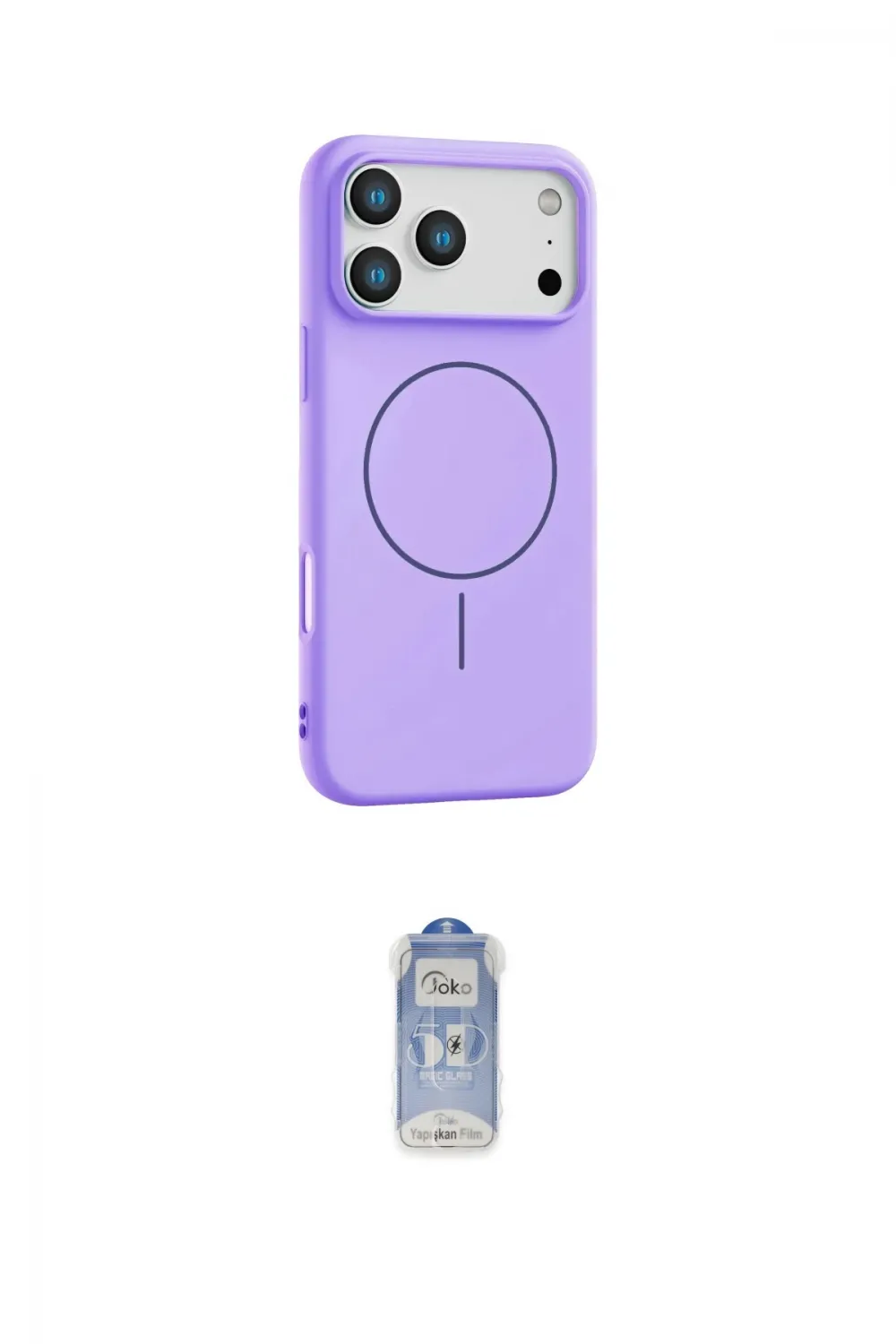 ieg™ iPhone 17 Pro Max Kılıf Yankı Form Serisi - Siyah Joko Magic 5D Cam
