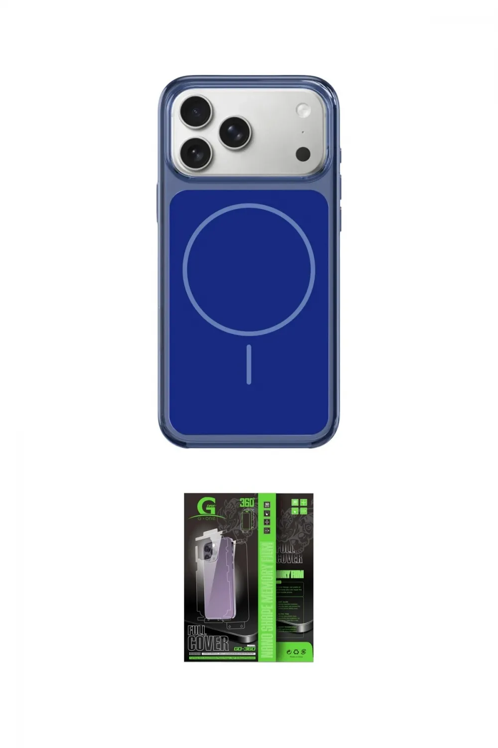 ieg™ iPhone 17 Pro Max Kılıf Yankı Minimal Serisi - Siyah 360 Mat Full Body Arka Koruyucu