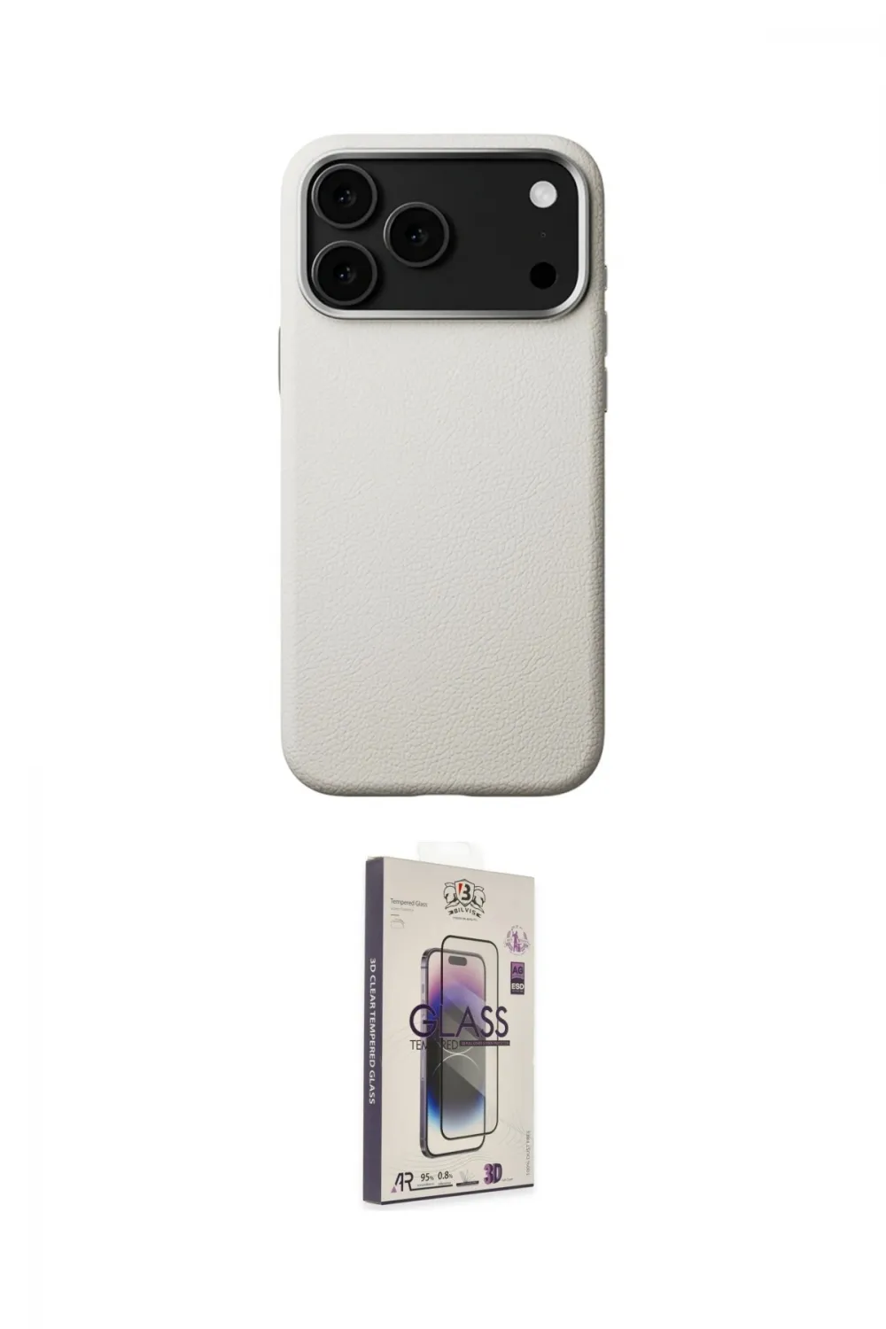 ieg™ iPhone 17 Pro Max Kılıf Zirve Modern Prime - Siyah Bilvis 3D Cam Ekran Koruyucu