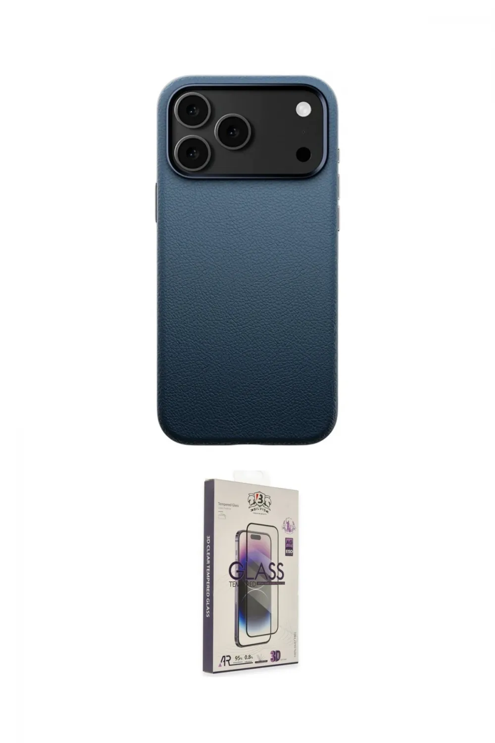 ieg™ iPhone 17 Pro Max Kılıf Zirve Modern Prime - Siyah Bilvis 3D Cam Ekran Koruyucu