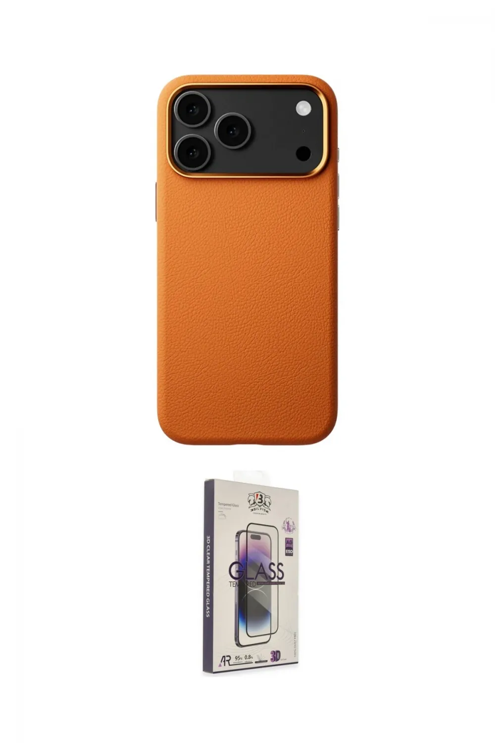 ieg™ iPhone 17 Pro Max Kılıf Zirve Modern Prime - Siyah Bilvis 3D Cam Ekran Koruyucu
