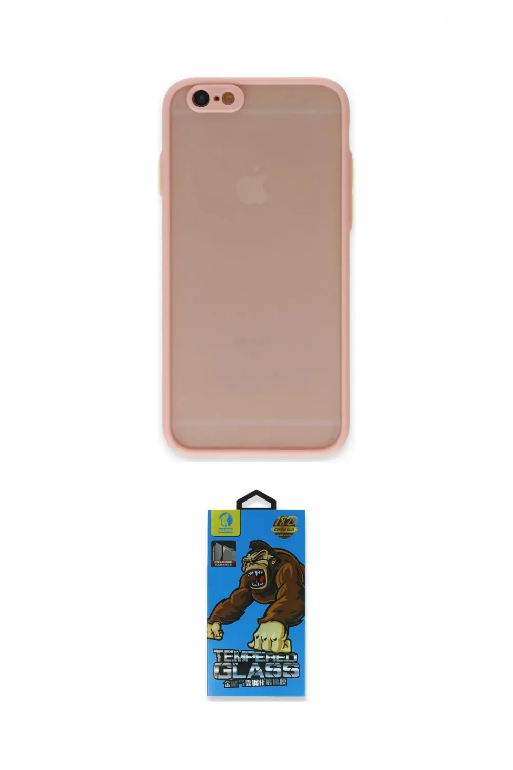 ieg™ iPhone 6 Kılıf Ahenk Çizgi Serisi - Beyaz 18D Cam Ekran Koruyucu