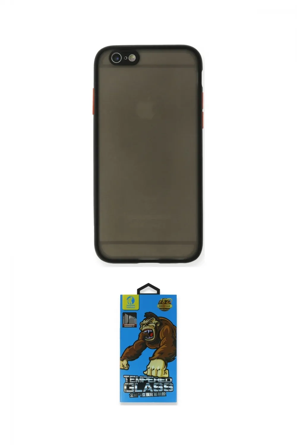ieg™ iPhone 6 Kılıf Ahenk Çizgi Serisi - Beyaz 18D Cam Ekran Koruyucu