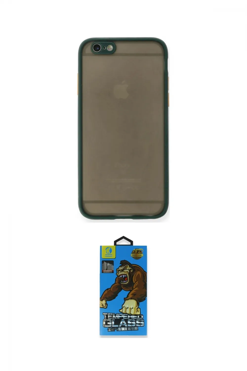 ieg™ iPhone 6 Kılıf Ahenk Çizgi Serisi - Beyaz 18D Cam Ekran Koruyucu