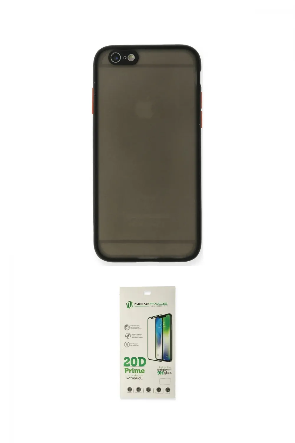 ieg™ iPhone 6 Kılıf Ahenk Çizgi Serisi - Beyaz 20D Premium Cam Ekran Koruyucu