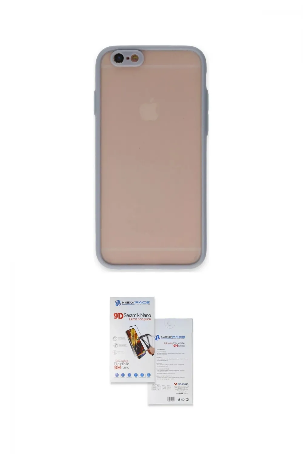 ieg™ iPhone 6 Kılıf Ahenk Çizgi Serisi - Beyaz Seramik Nano Ekran Koruyucu