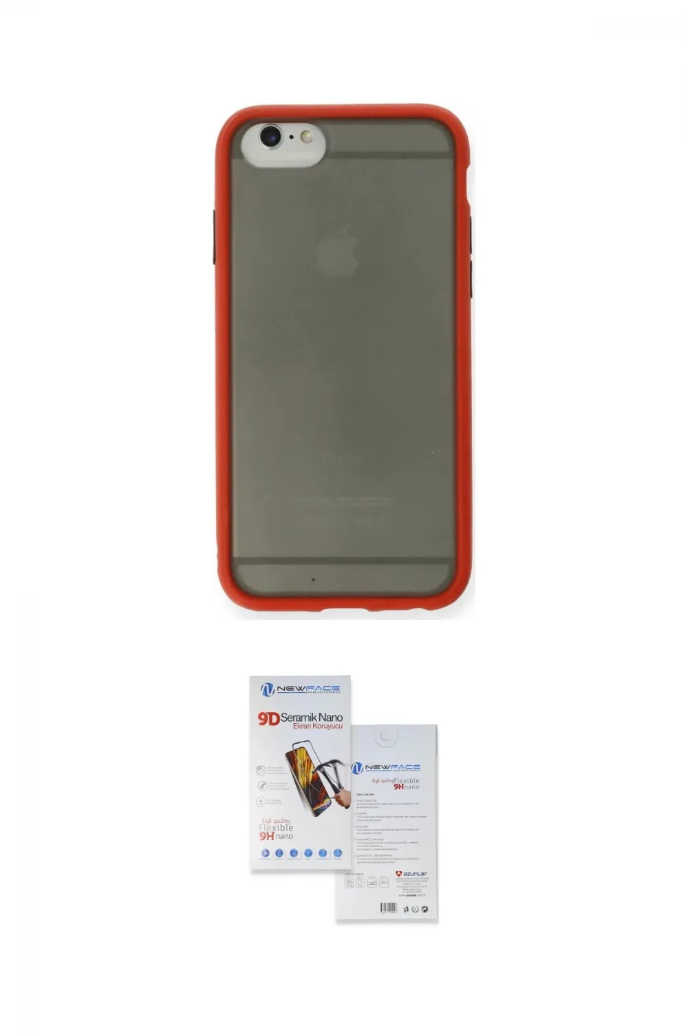 ieg™ iPhone 6 Kılıf Ahenk Çizgi Serisi - Beyaz Seramik Nano Ekran Koruyucu