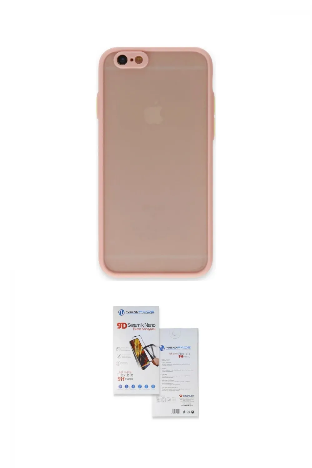 ieg™ iPhone 6 Kılıf Ahenk Çizgi Serisi - Beyaz Seramik Nano Ekran Koruyucu