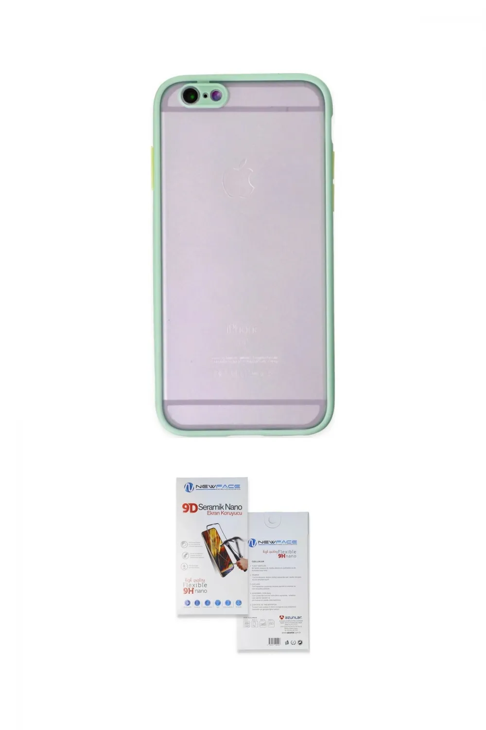 ieg™ iPhone 6 Kılıf Ahenk Çizgi Serisi - Beyaz Seramik Nano Ekran Koruyucu