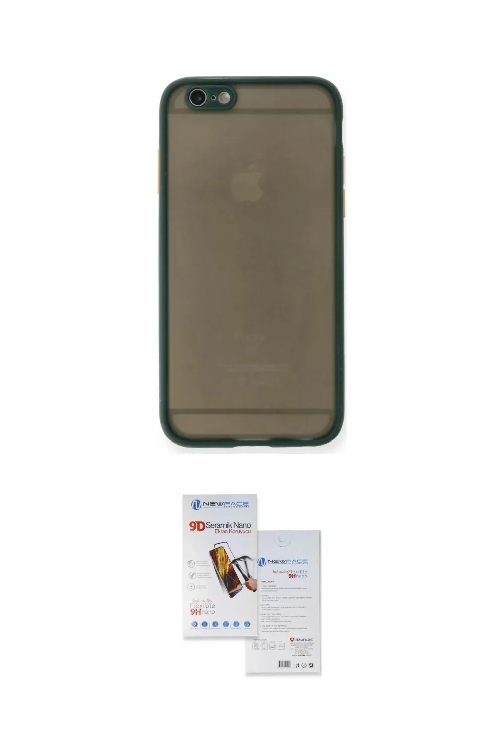 ieg™ iPhone 6 Kılıf Ahenk Çizgi Serisi - Beyaz Seramik Nano Ekran Koruyucu