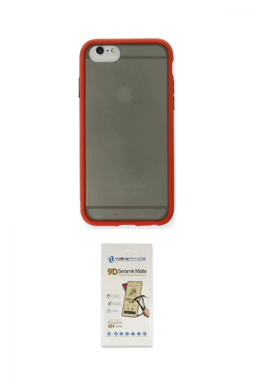 ieg™ iPhone 6 Kılıf Ahenk Çizgi Serisi - Siyah Mat Seramik Nano Ekran Koruyucu