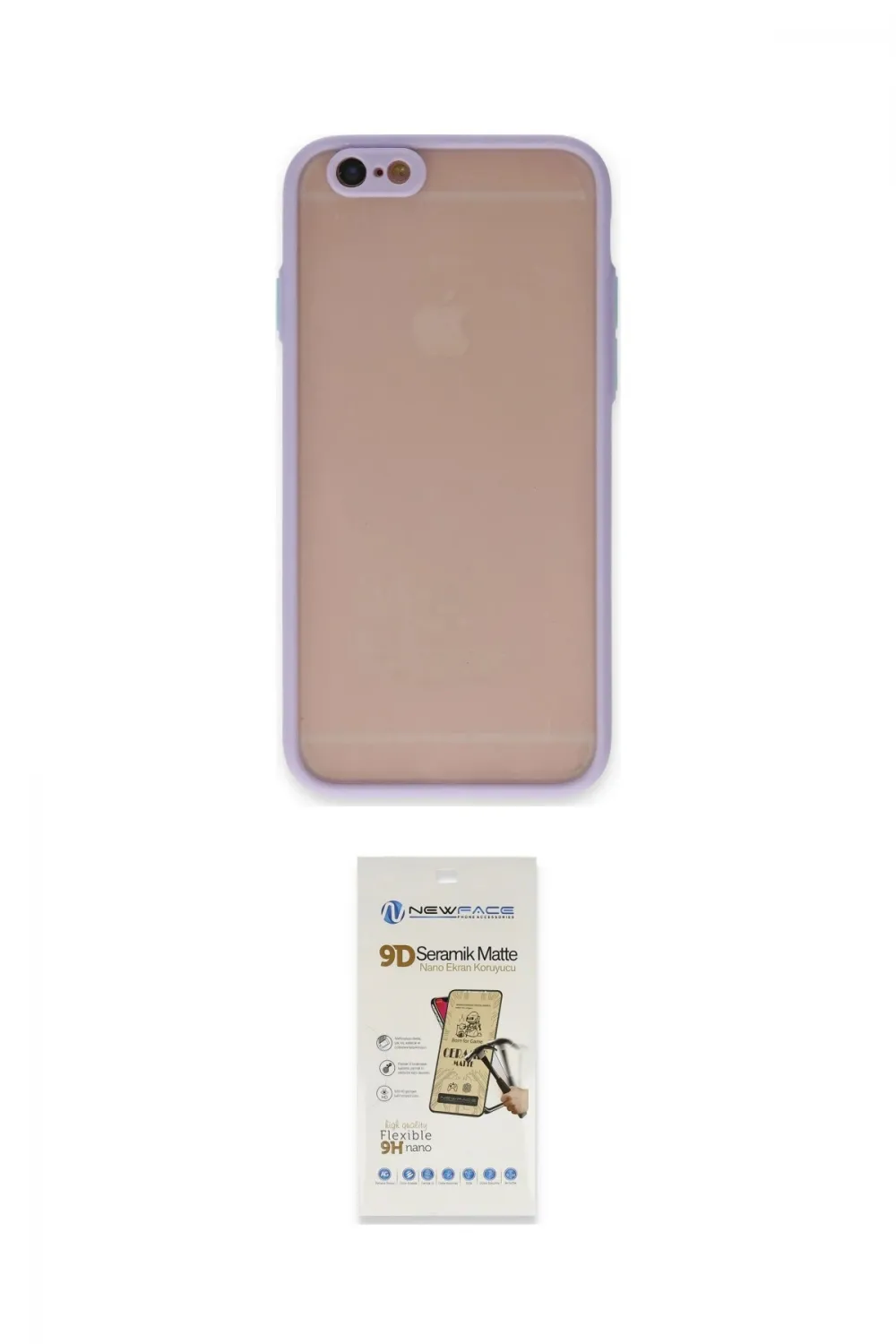 ieg™ iPhone 6 Kılıf Ahenk Çizgi Serisi - Siyah Mat Seramik Nano Ekran Koruyucu