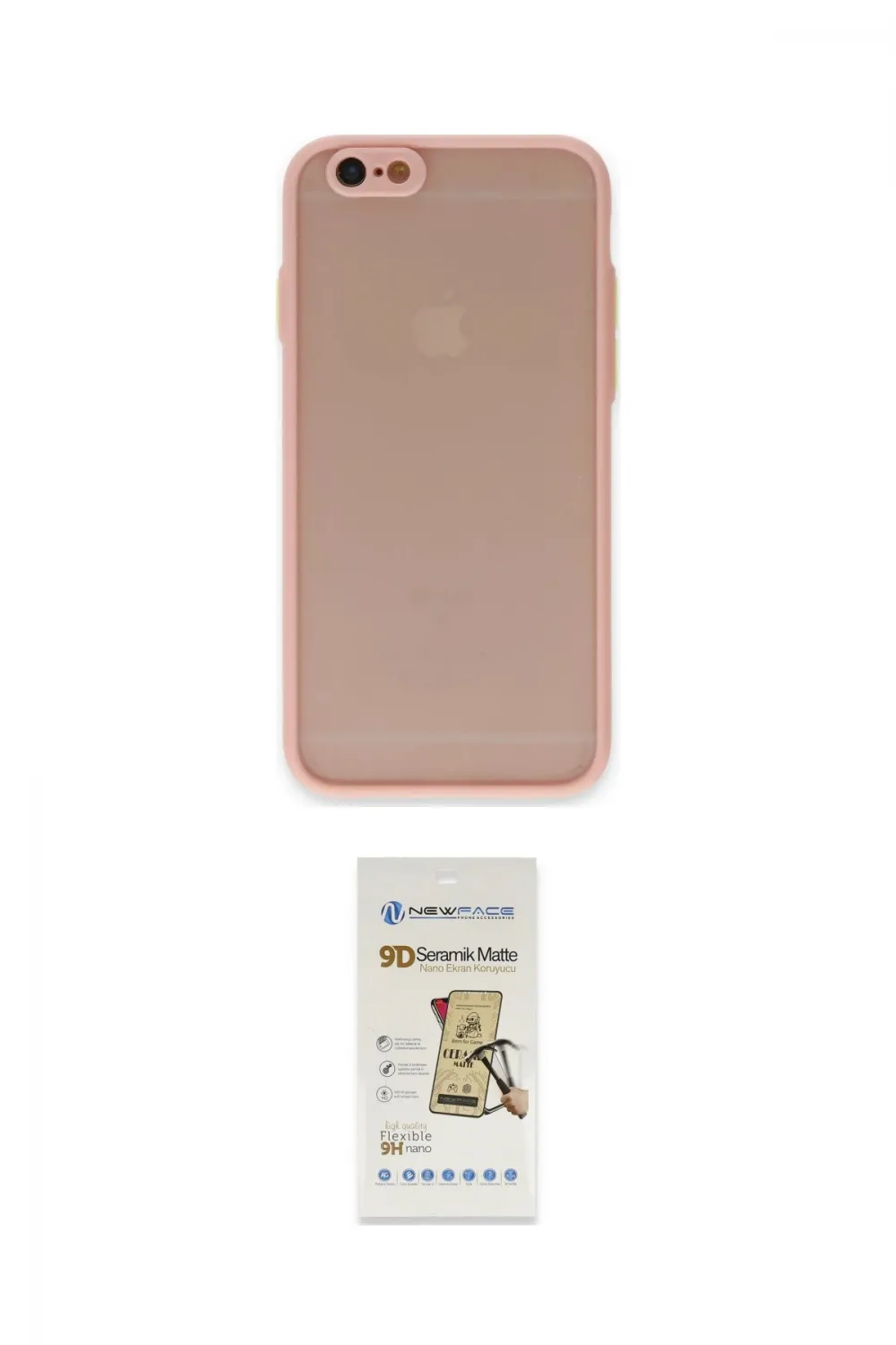 ieg™ iPhone 6 Kılıf Ahenk Çizgi Serisi - Siyah Mat Seramik Nano Ekran Koruyucu