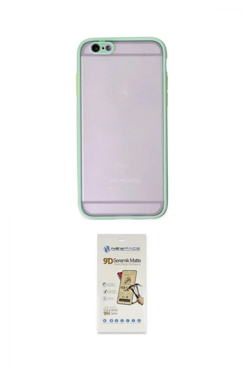 ieg™ iPhone 6 Kılıf Ahenk Çizgi Serisi - Siyah Mat Seramik Nano Ekran Koruyucu