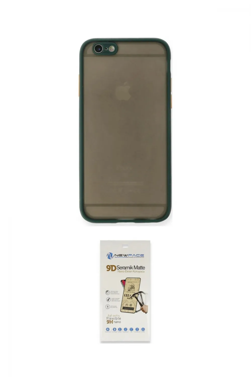 ieg™ iPhone 6 Kılıf Ahenk Çizgi Serisi - Siyah Mat Seramik Nano Ekran Koruyucu