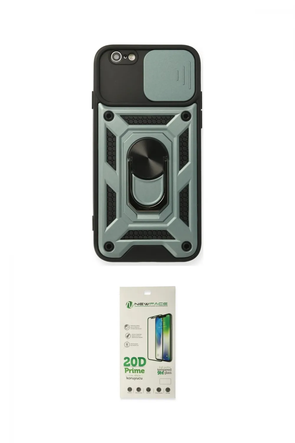 ieg™ iPhone 6 Kılıf Ahenk Klasik - Beyaz 20D Premium Cam Ekran Koruyucu