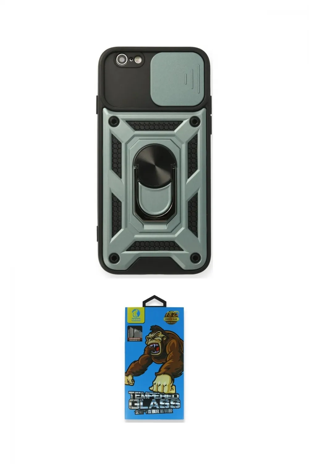 ieg™ iPhone 6 Kılıf Ahenk Klasik - Siyah 18D Cam Ekran Koruyucu
