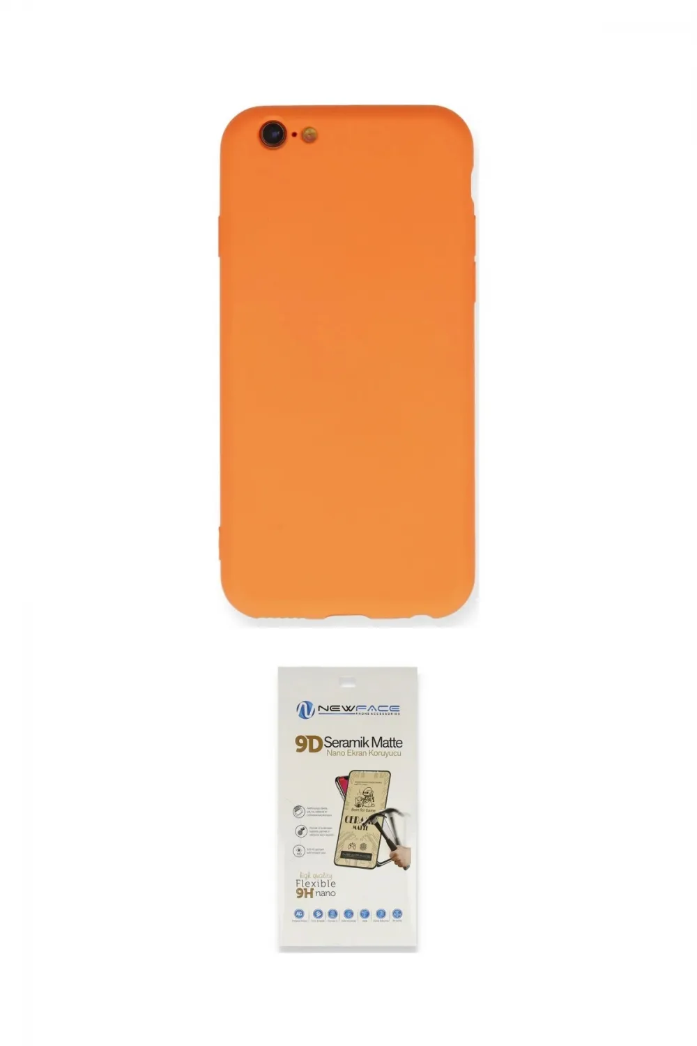 ieg™ iPhone 6 Kılıf Ahenk Serisi - Beyaz Mat Seramik Nano Ekran Koruyucu