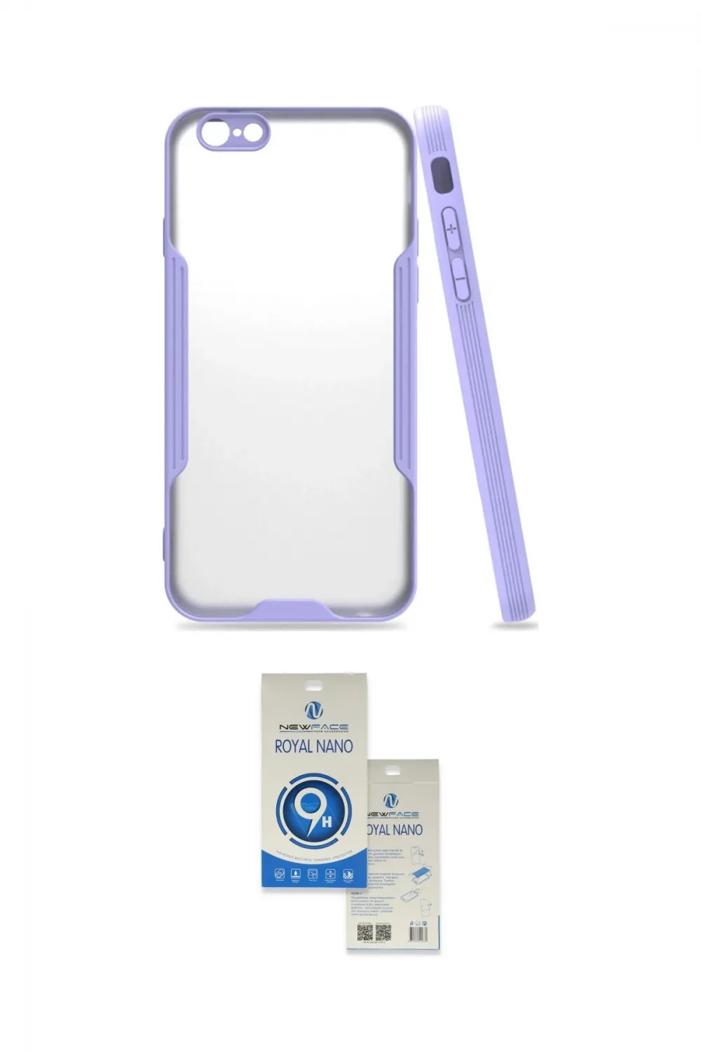 ieg™ iPhone 6 Kılıf Atlas Asil Serisi - Şeffaf Royal Nano Ekran Koruyucu