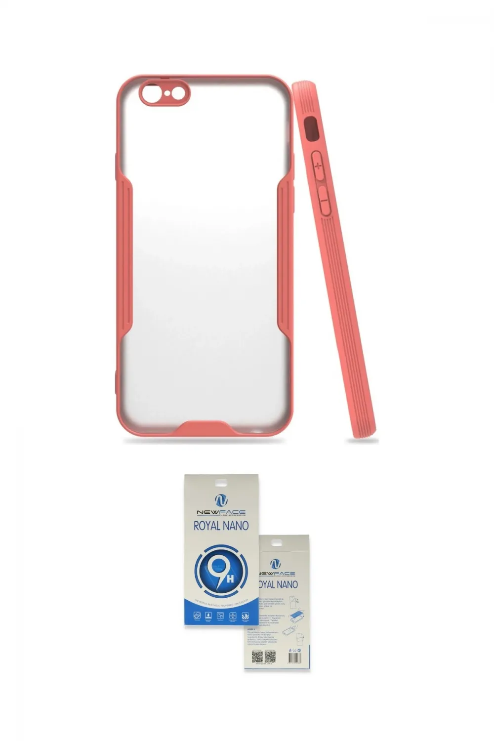ieg™ iPhone 6 Kılıf Atlas Asil Serisi - Şeffaf Royal Nano Ekran Koruyucu