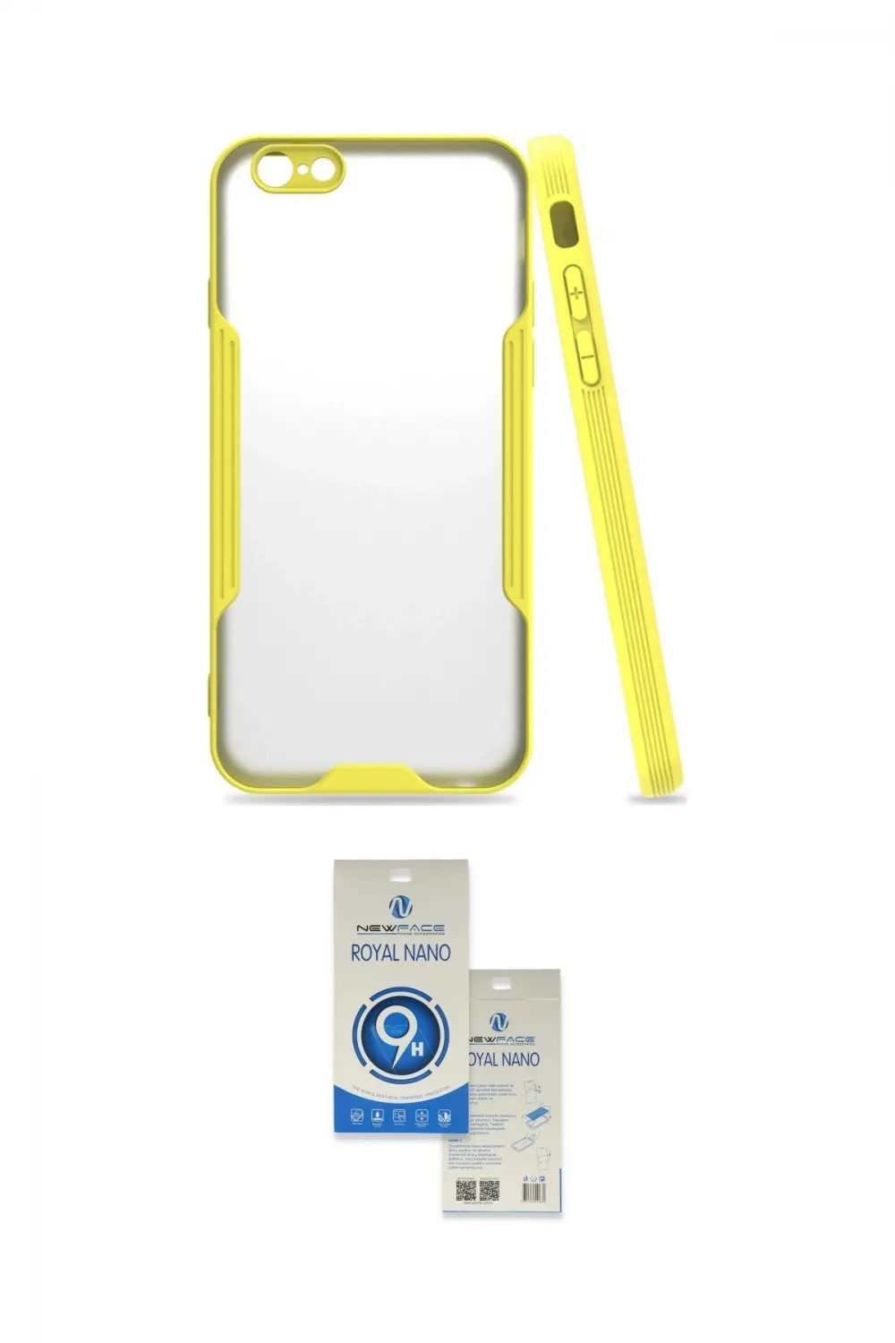 ieg™ iPhone 6 Kılıf Atlas Asil Serisi - Şeffaf Royal Nano Ekran Koruyucu